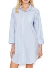 Ralph Lauren Heritage Essentials Woven Sleep Shirt In French Blue Stripe
