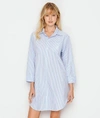 Ralph Lauren Heritage Essentials Woven Sleep Shirt In Pink Stripe