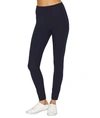 Lyssé Medium Control Flattering Cotton Leggings In Midnight