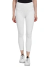 Lyssé Medium Control Flattering Cropped Cotton Leggings In White