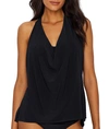 Magicsuit Solid Sophie Underwire Tankini Top In Black