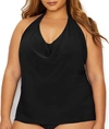 MAGICSUIT PLUS SIZE SOLID SOPHIE UNDERWIRE TANKINI TOP