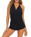 Magicsuit Solid Bianca One-piece Romper In Black