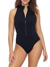Magicsuit Deep Dive Coco Plunging Underwire One-piece Swimsuit Women's Swimsuit In Black