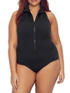 Magicsuit Deep Dive Coco Plunging Underwire One-piece Swimsuit Women's Swimsuit In Black