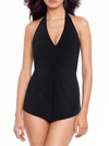 Magicsuit Theresa One Piece Romper Swimsuit In Black