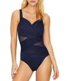 Miraclesuit Network Madero Crossover One-piece Swimsuit In Midnight