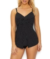 MIRACLESUIT MUST HAVES PIN POINT LOVE KNOT UNDERWIRE TANKINI TOP