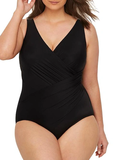 Miraclesuit Plus Size Wire-free Oceanus One-piece In Black