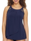 Miraclesuit Plus Size Illusionists Ursula Underwire Tankini Top In Midnight