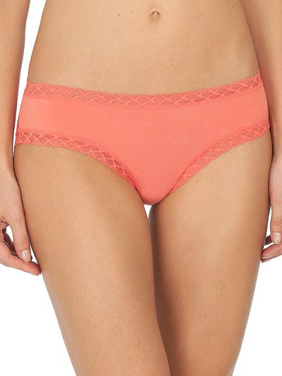 Natori Bliss Cotton Girl Brief In Persimmon