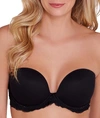 Natori Feathers Strapless Plunge Multi Way Bra Black 36dd In Black
