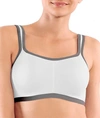 Natori Power Yogi Convertible Sports Bra In White,grey