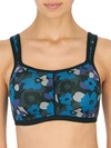Natori Yogi Convertible Sports Bra In Camo Floral Print