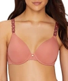 Natori Pure Luxe Contour Underwire Bra In Frose,red Clay
