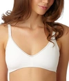 On Gossamer Cabana Cotton Blend Stretch Bralette In White