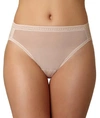 On Gossamer Gossamer Mesh Hi-cut Brief In Champagne