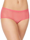 On Gossamer Mesh Boyshort In Tulip Pink