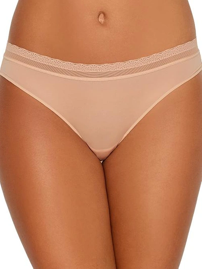 On Gossamer Next To Nothing Micro Hip Bikini In Champagne