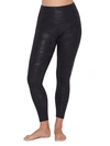 Onzie High Rise Midi Leggings In Black Camo Foil