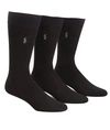 POLO RALPH LAUREN SUPER SOFT CREW DRESS SOCKS 3-PACK