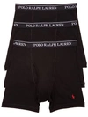 Polo Ralph Lauren 3 Pack Trunks In Black With Logo Waistband In Black