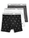 Polo Ralph Lauren Classic Fit Cotton Boxer Brief 3-pack In Black,grey,white