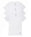 Polo Ralph Lauren Classic Fit Cotton V-neck T-shirts 3-pack In White