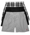 Polo Ralph Lauren 3-pack Cotton Boxers In Black Combo