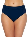 Profile By Gottex Tutti Frutti Ruched Bikini Bottoms Women's Swimsuit In Navy