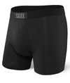 Saxx Vibe Super Soft Slim Fit Boxer Briefs In Black Out