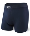 Saxx Vibe Solid Performance Boxer Briefs In Navy