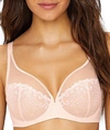 Simone Perele Delice Sheer Plunge Bra In Blush