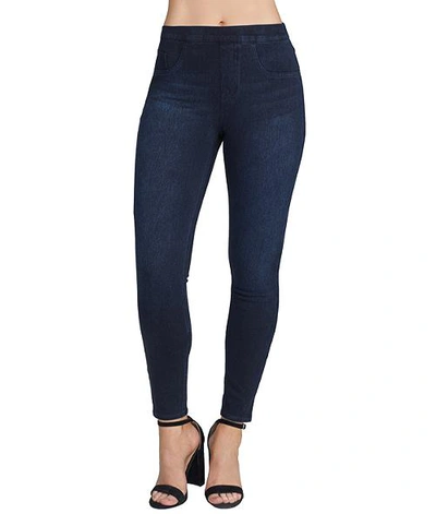 Spanx Jean-ish Indigo Stretch-denim Leggings In Twilight Rinse