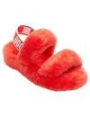 Ugg Women's Oh Yeah Shearling Slingback Slippers In Lava Flow