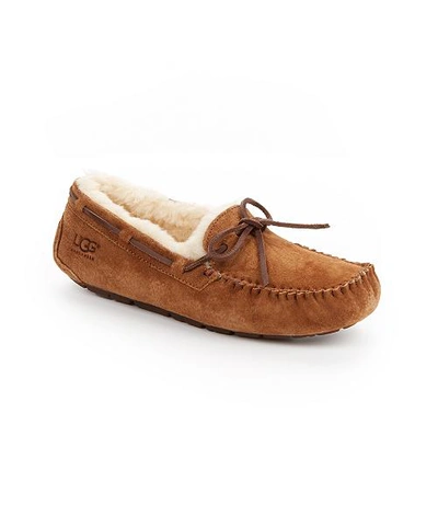 Ugg Dakota Faux Shearling-lined Suede Slippers In Marrone