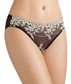 Wacoal Embrace Lace Hi Cut Embroidered Brief Underwear Lingerie 841191 In Black