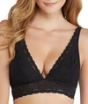 Wacoal Halo Triangle-cupped Stretch-lace Bra In Black
