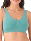 Wacoal B.smooth Wireless Padded Bralette In Blue Turquoise