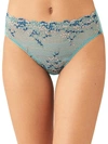 Wacoal Embrace Lace Bikini Underwear 64391 In Bristol Blue Multi