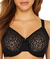 Wacoal Halo Lace Moulded Underwire Bra In Black