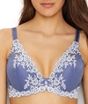 Wacoal Embrace Lace Plunge T-shirt Bra In Bleached Denim