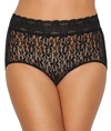 Wacoal Women's Flower-lace Brief Lingerie 870405 In Black