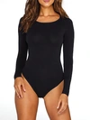 Yummie Seamlessly Shaped Thong Bodysuit In Black