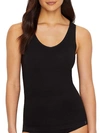Yummie Seamlessly Shaped Scoop Neck Shaping Tank In Black