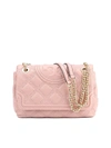 TORY BURCH CONVERTIBLE FLEMING SOFT LEATHER BAG IN PINK