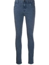 J BRAND MID-RISE SKINNY JEANS