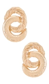 AMBER SCEATS INTERLOCKING EARRING,AMBE-WL177