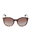 PRADA 53MM ROUND SUNGLASSES,0400010207364