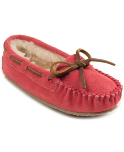 Minnetonka Kids' Toddler Girls Cassie Slipper In Blush